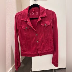Burgundy Jean Jacket
